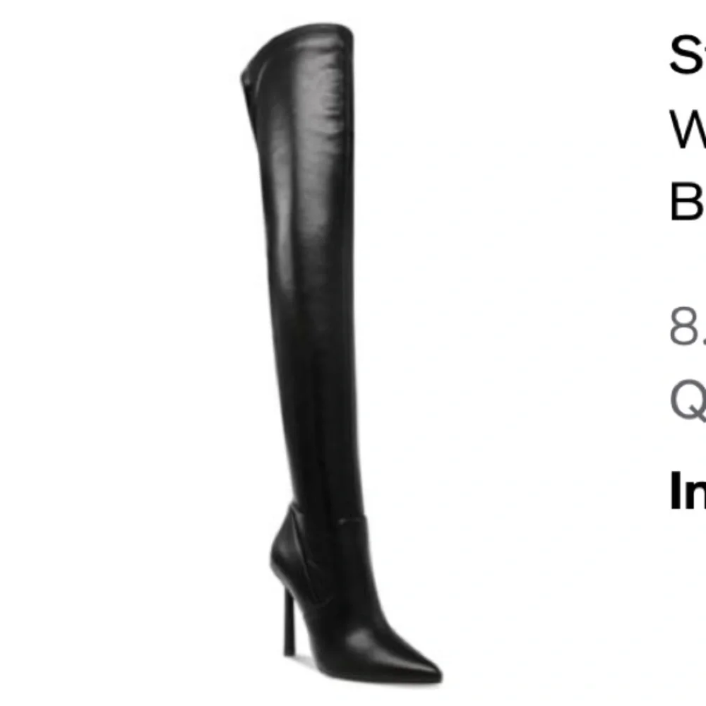 Women's Vivee Thigh-High Dress Boots 8.5 black over the knee high heel boots​